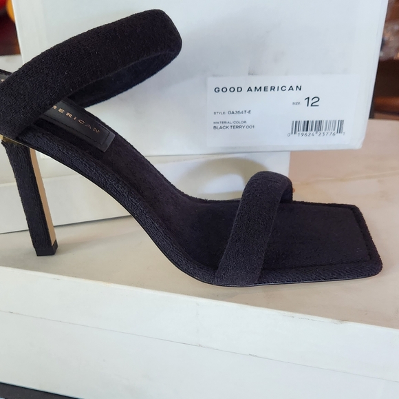Good American - Women's Terry Slip On High Heel Sandals - Size 12 - Discontinued - Picture 5 of 5